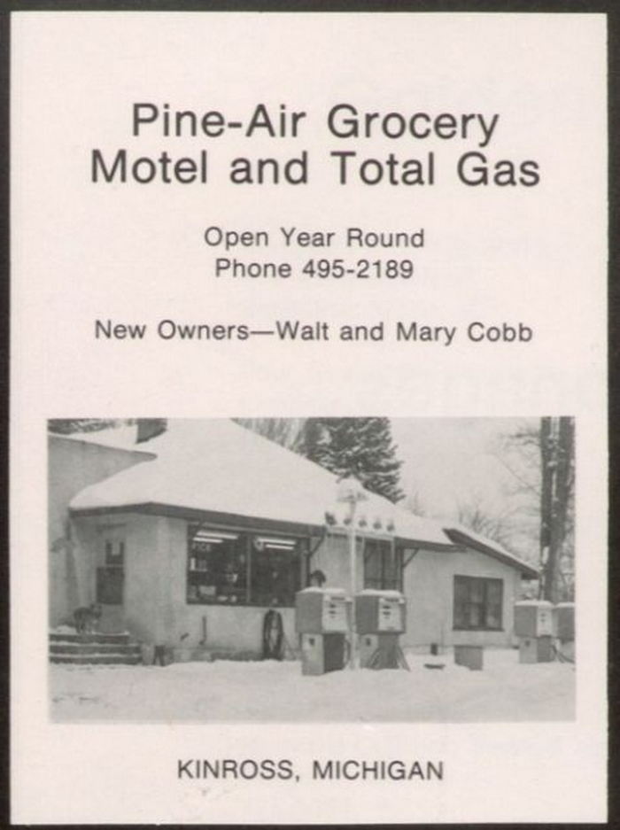 Pine-Air Grocery and Total Gas (Pine-Air Motel) - 1979 Rudyard High Yearbook Ad